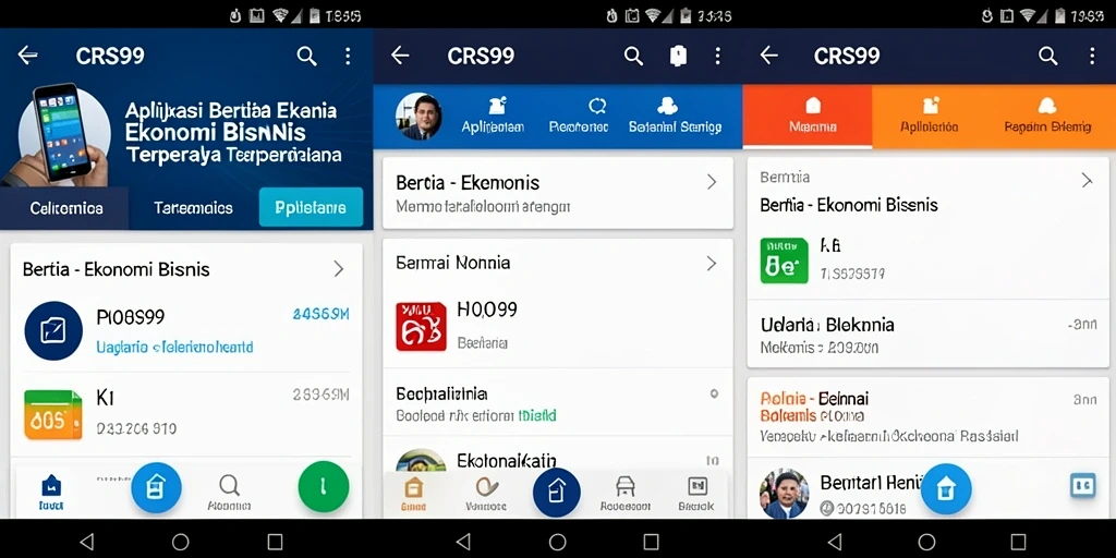 Tampilan antarmuka user-friendly CRS99 untuk berita Ekonomi Bisnis.