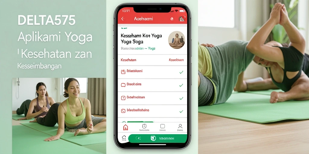 Tampilan antarmuka DELTA575 yang menarik dan fungsional untuk latihan Yoga.