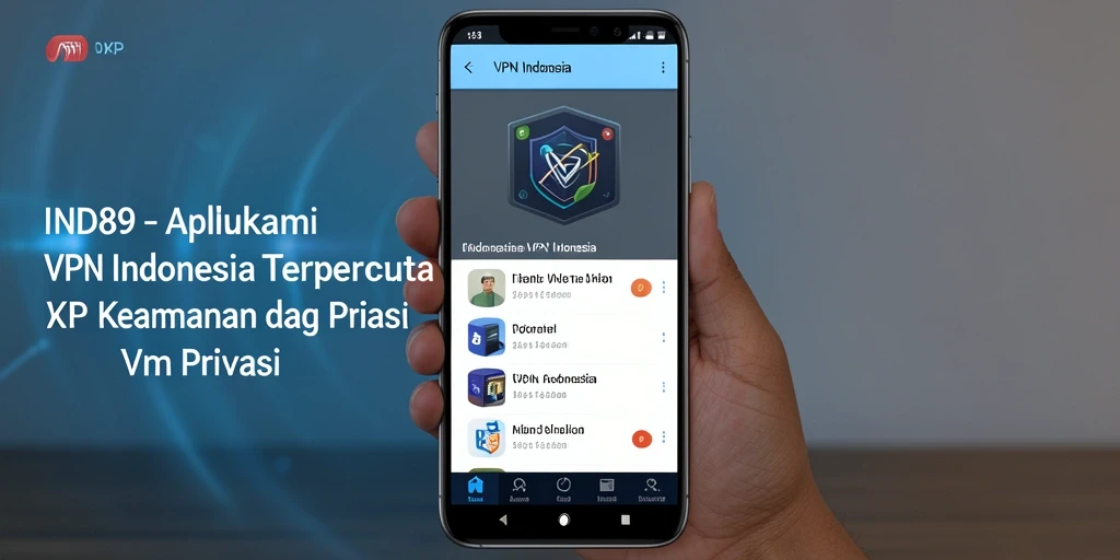 Tampilan antarmuka IND89 yang sederhana dan fungsional untuk pengguna VPN.