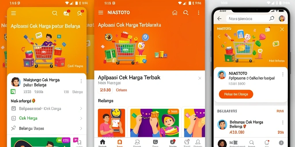 Tampilan antarmuka aplikasi NIASTOTO untuk cek harga produk.