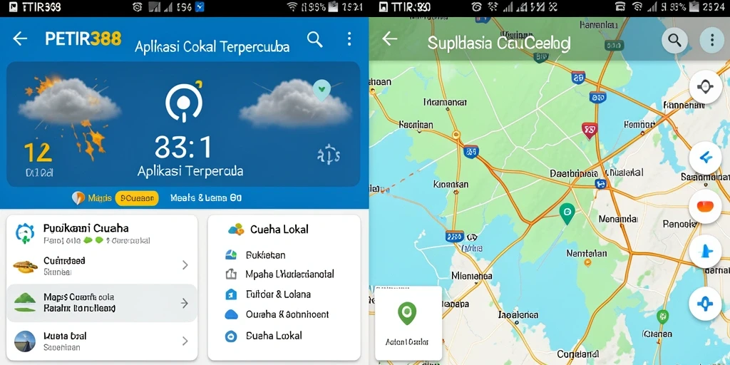 Tampilan antarmuka aplikasi PETIR388 yang informatif dan mudah dipahami.