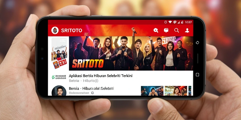 Tampilan antarmuka aplikasi SRITOTO yang menarik dan informatif.