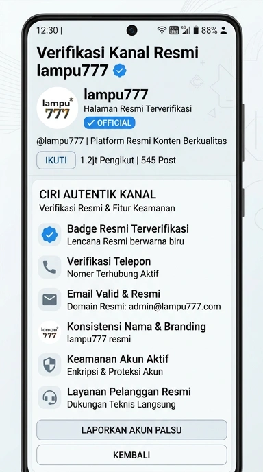 Kanal Resmi lampu777 untuk Pengguna Android